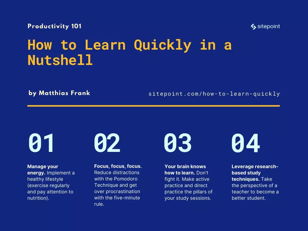 How to Learn Quickly 10 Proven Ways to Master Any Skill — SitePoint