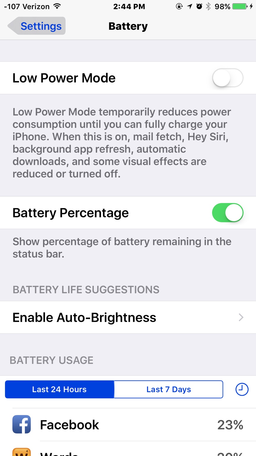 Can't get battery percentage to show on iPhone 5 iPhone, iPad, iPod