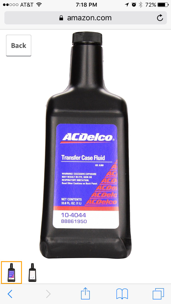 Hummer H3 Transfer Case Fluid Type