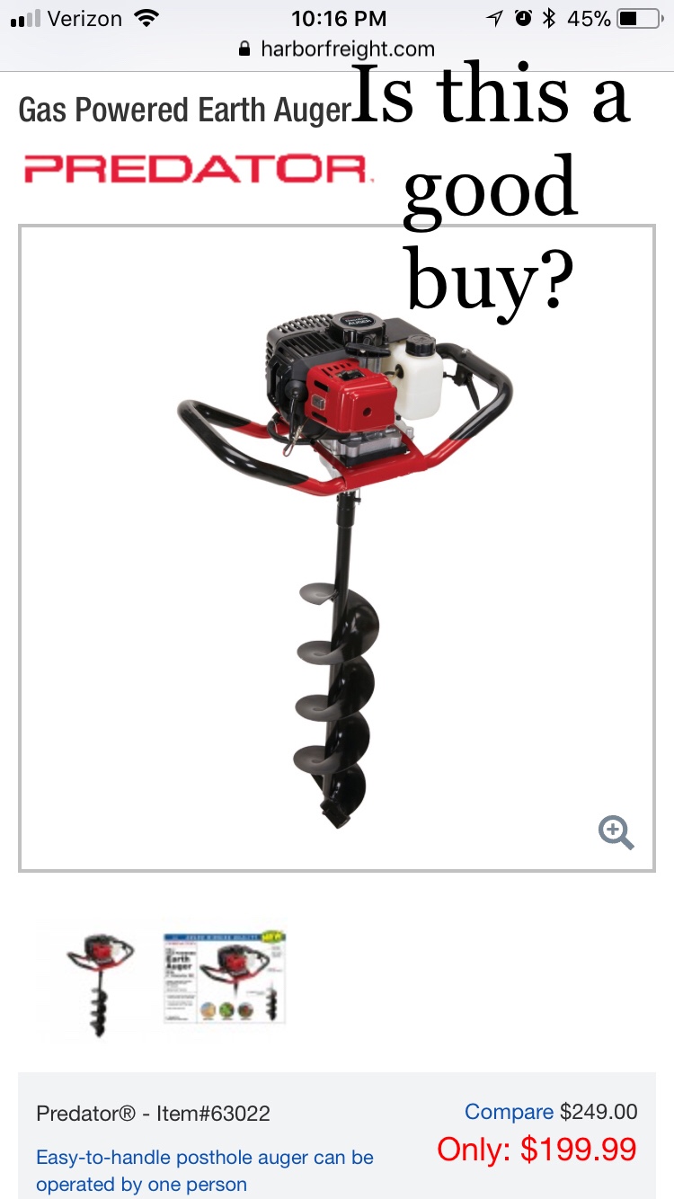 Predator Gas Powered Earth Auger Reviews The Earth