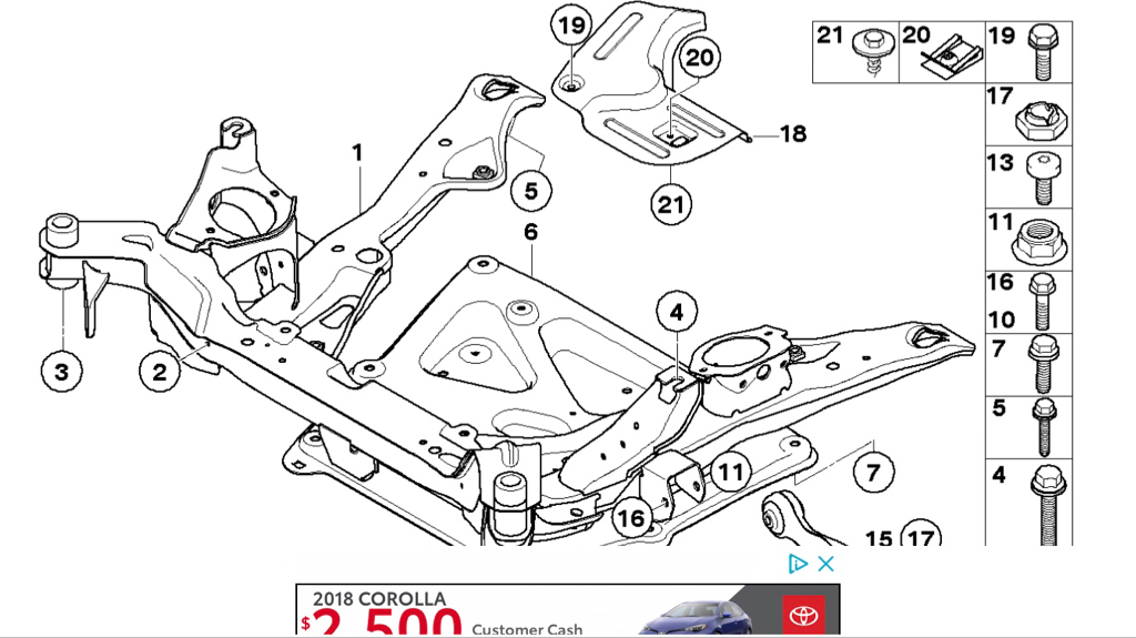 bmw e60 front suspension diagram