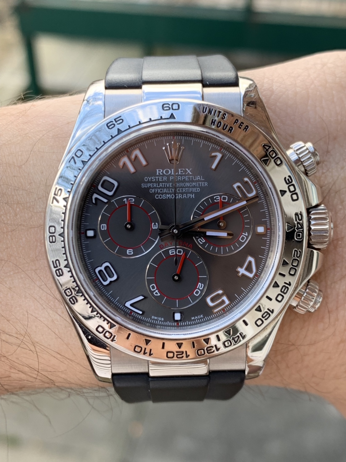 For Trade Rolex Daytona 116519 Grey Dial Rubber Strap Rolex Forums Rolex Watch Forum