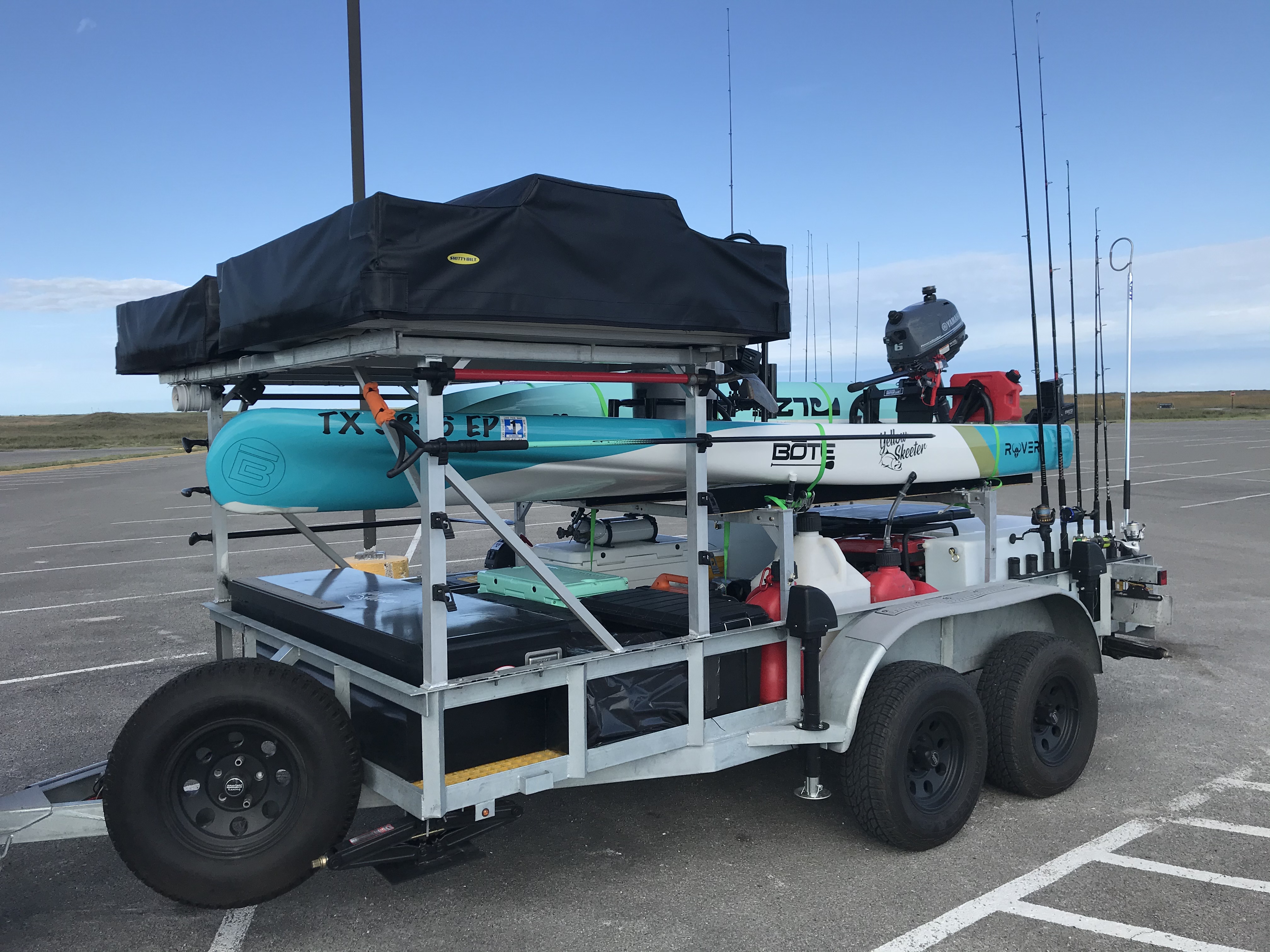 Overlander surf fishing setup Expedition Portal