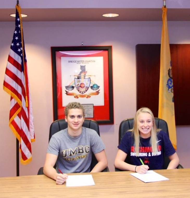 BRHS Seniors Palfreyman and Bugianesi Commit to Swimming in College