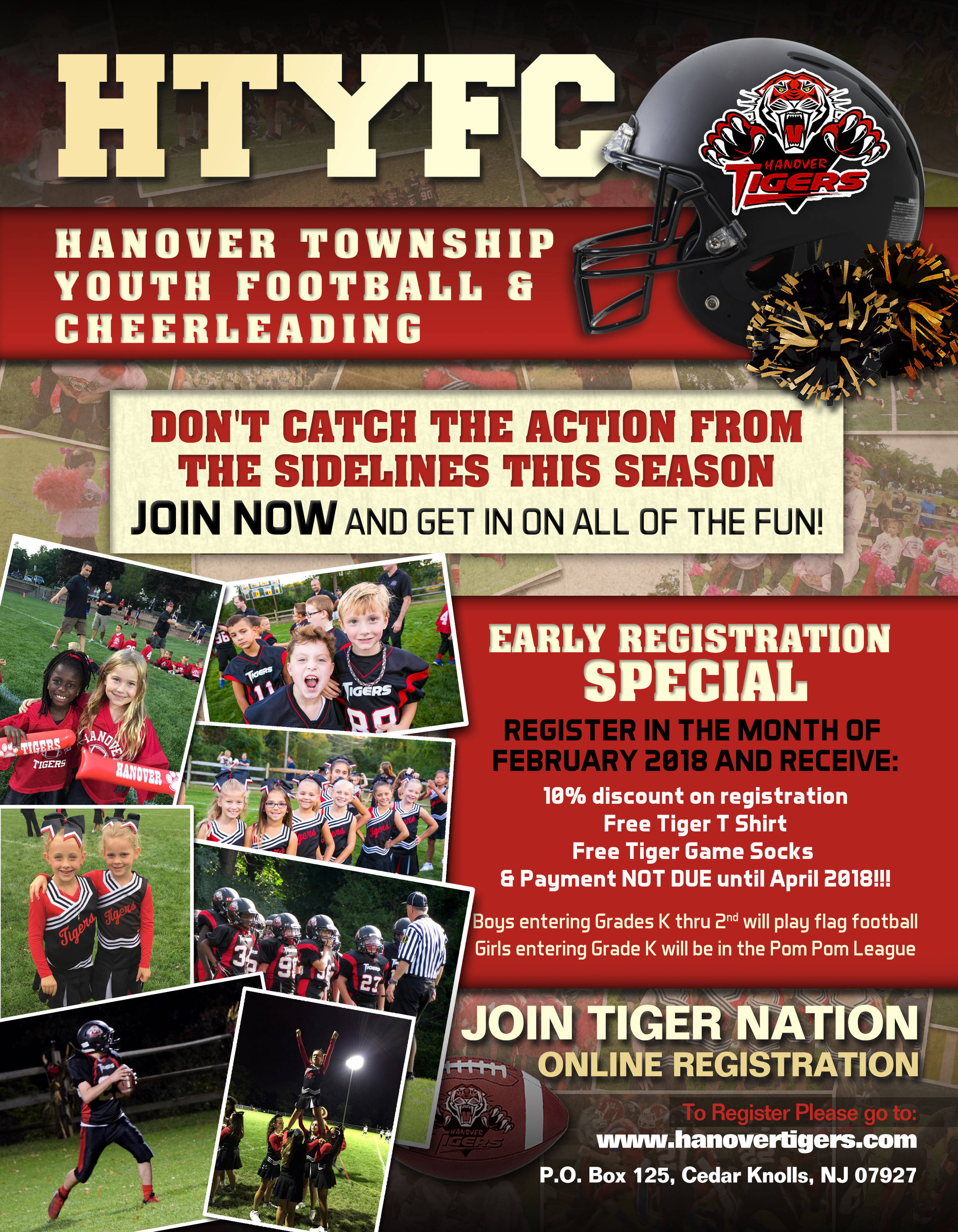Hanover Township Youth Football and Cheerleading Early Registration