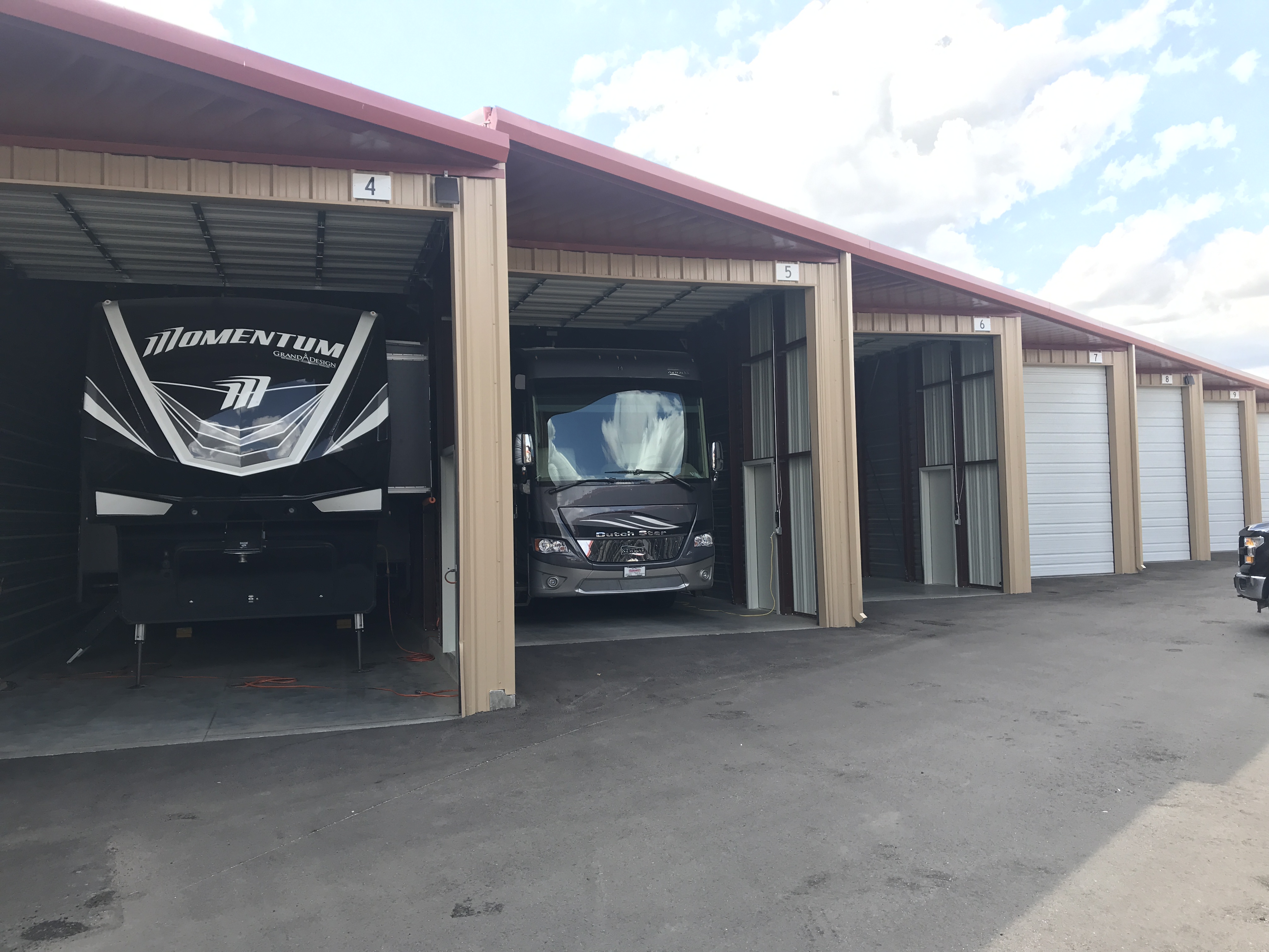 Garage and Indoor Storage in our new Parker facility RV Vault