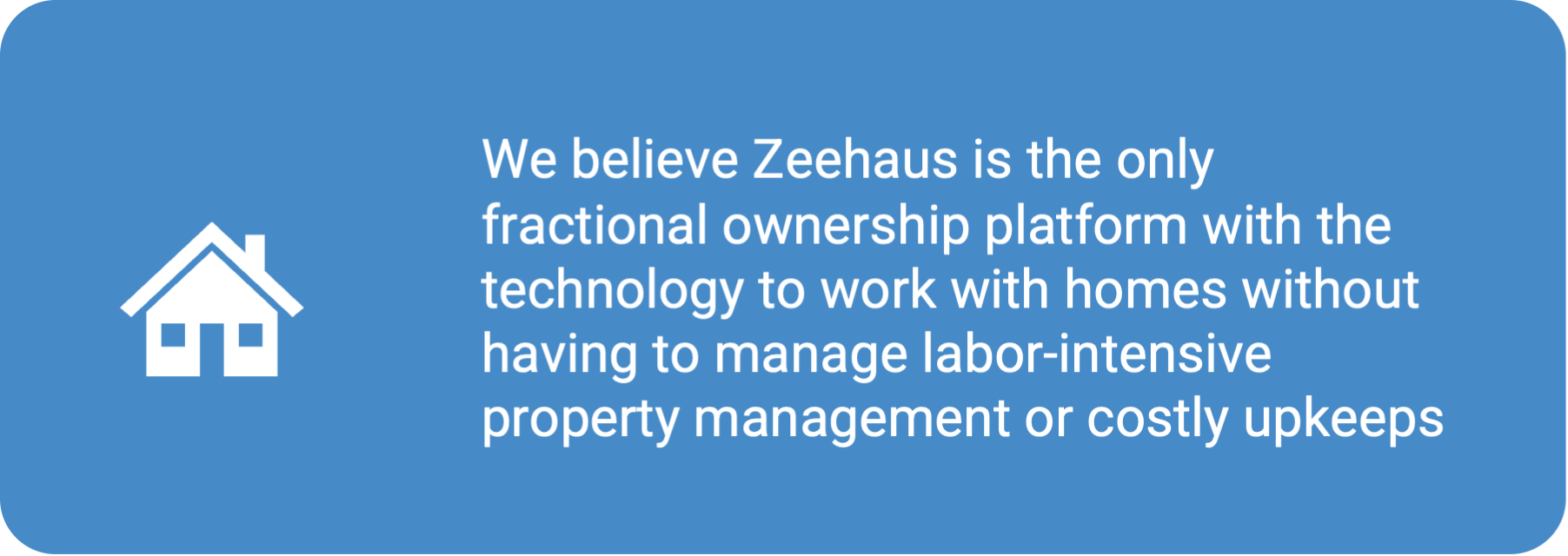 Zeehaus Patented platform to buy a home digitally and help achieve