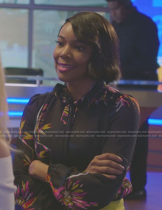 WornOnTV Mary Jane’s yellow and grey striped dress on Being Mary Jane