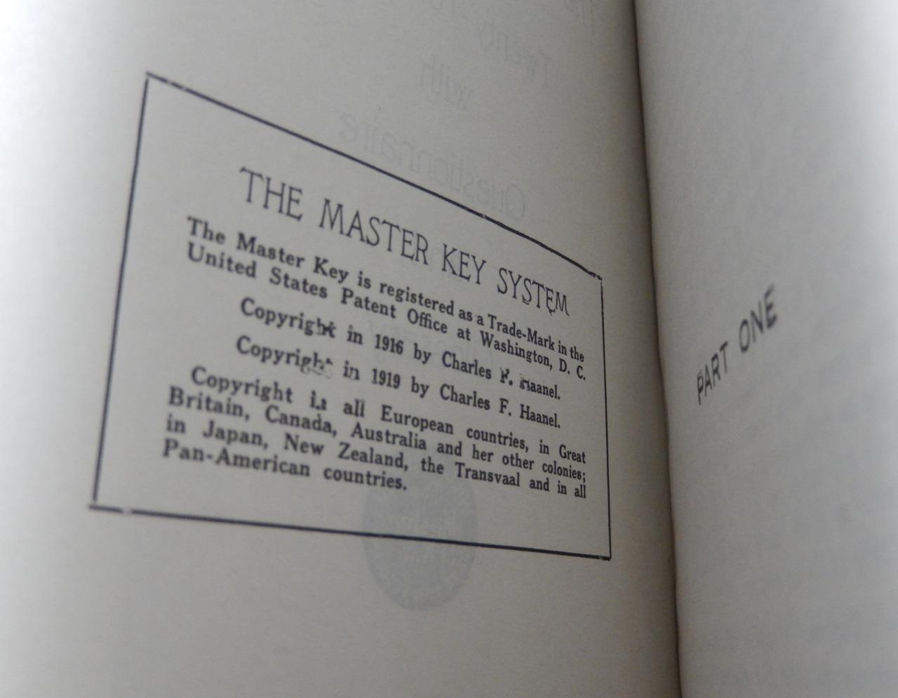 [The Secret] The Master Key System 1916 by Charles Haanel