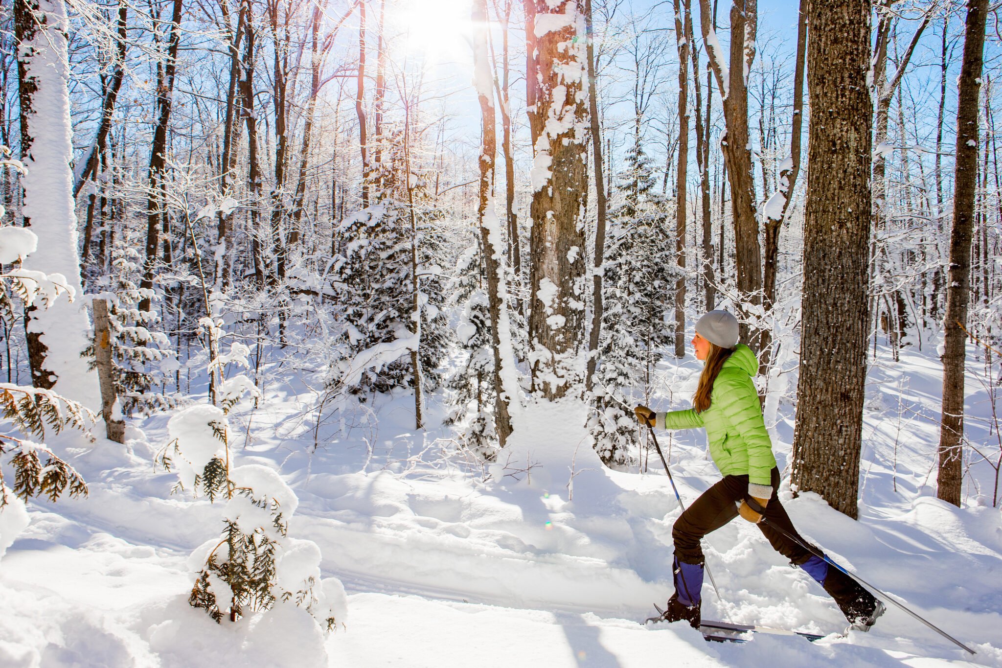 CrossCountry Ski, Snowshoe, and Snow Bike on Ironwood's Wolverine