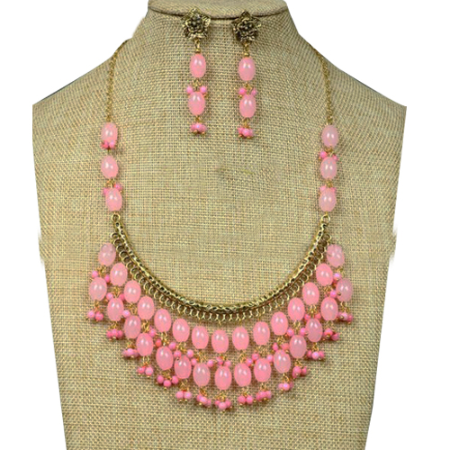 Buy pink pearl sets Pink Pearl necklace set Perfume and Fashion for