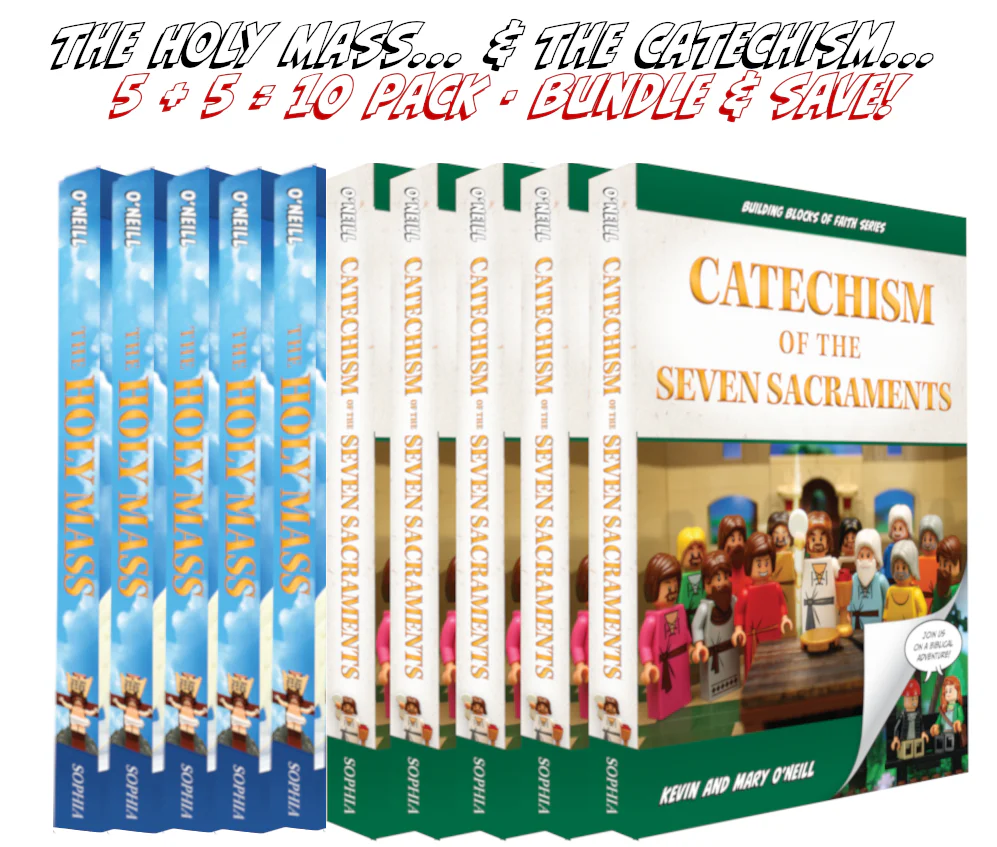 The Holy Mass... & Catechism... 5+5= 10 Pack Bundle Building Blocks of Faith Series