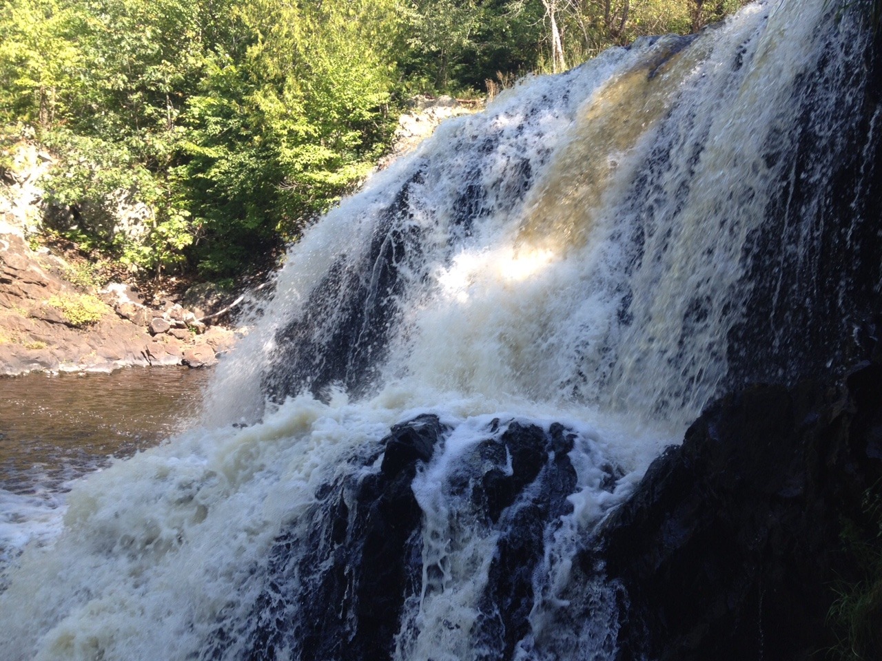 Interstate Falls Upper Peninsula of Michigan