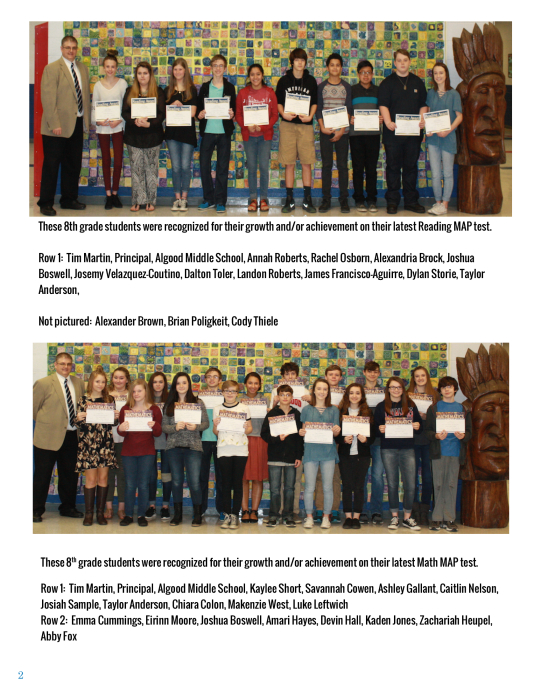 Algood Middle School Newsletter Upper Cumberland Reporter