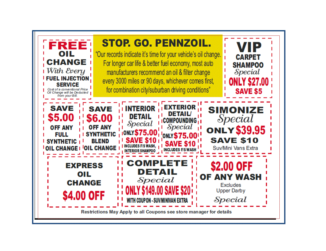 Oil Change Services Upper Darby Wash & Lube
