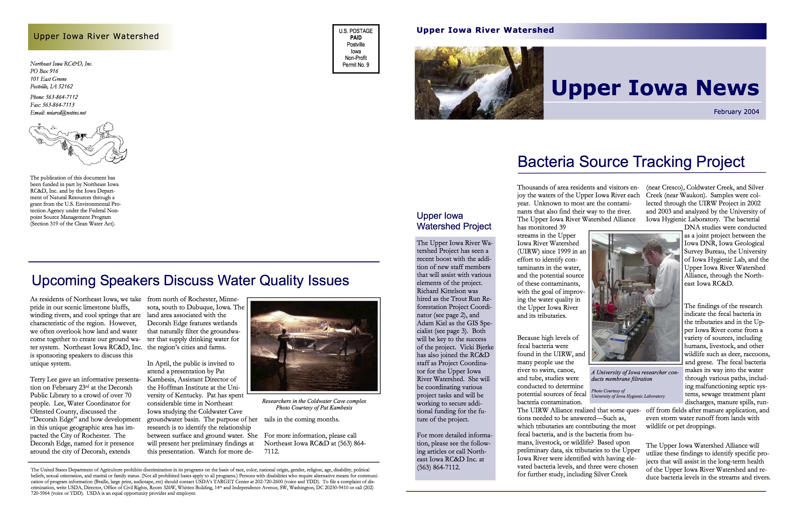 Upper Iowa River Newsletter 2004 Upper Iowa River