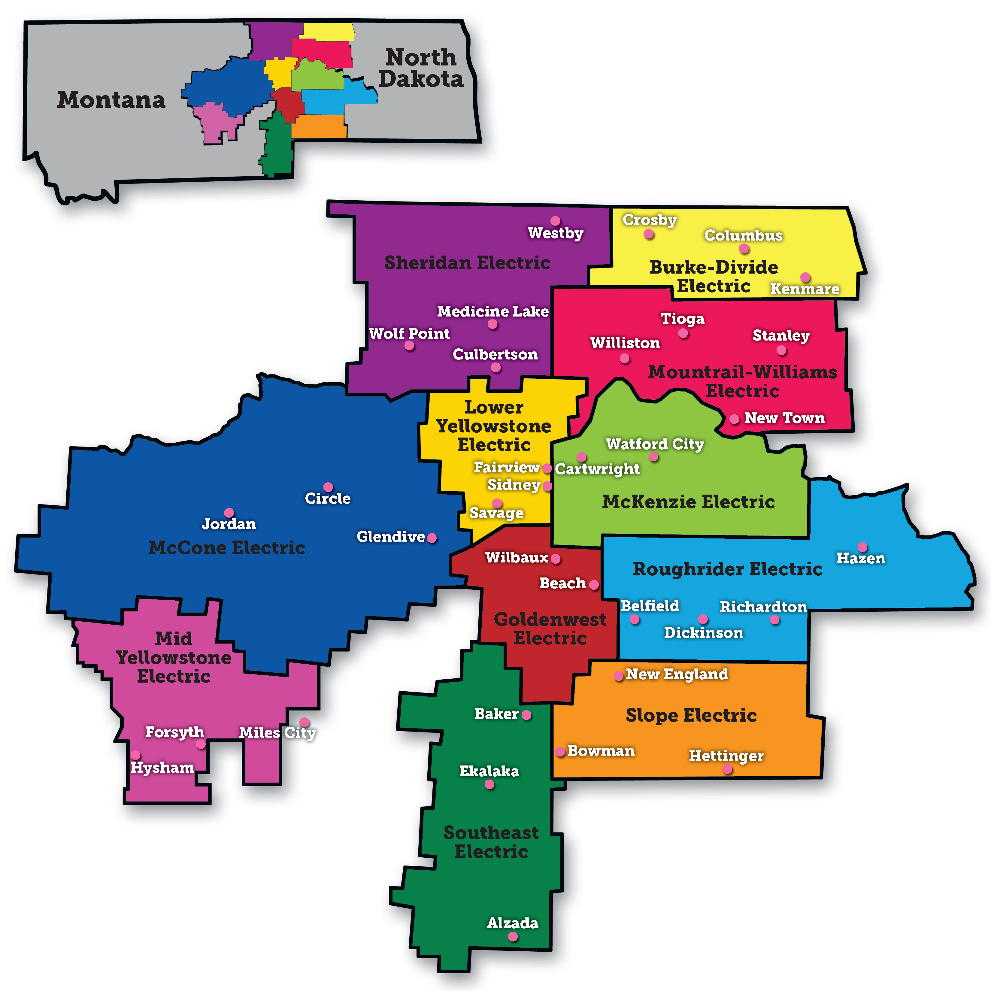 Service Area Upper Missouri Power Cooperative