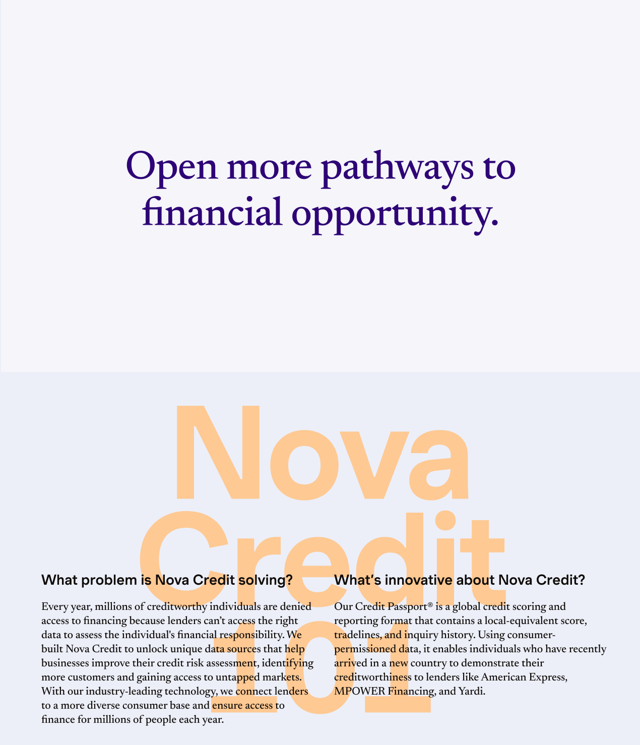 Nova Credit Upperquad