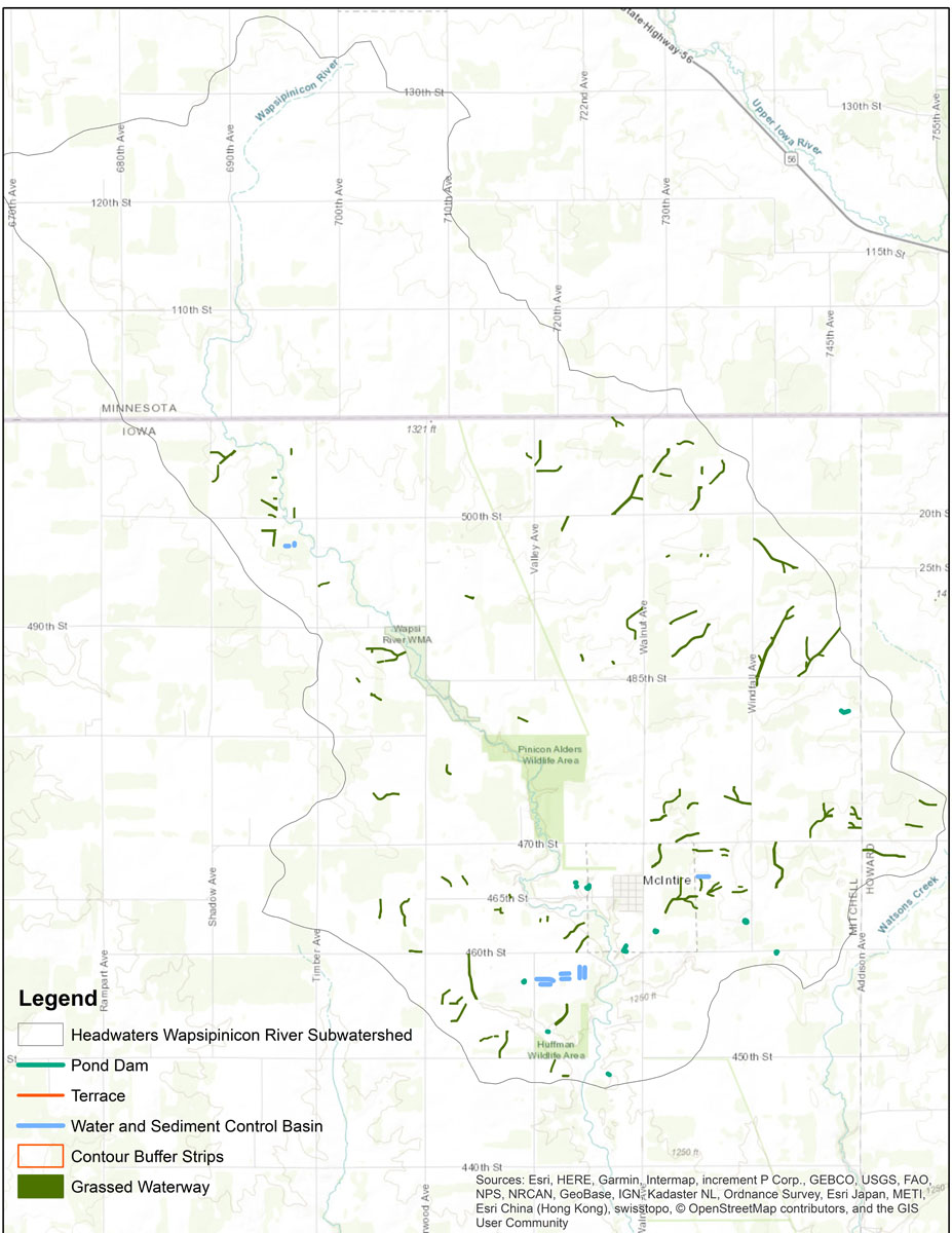 Wapsipinicon River Map