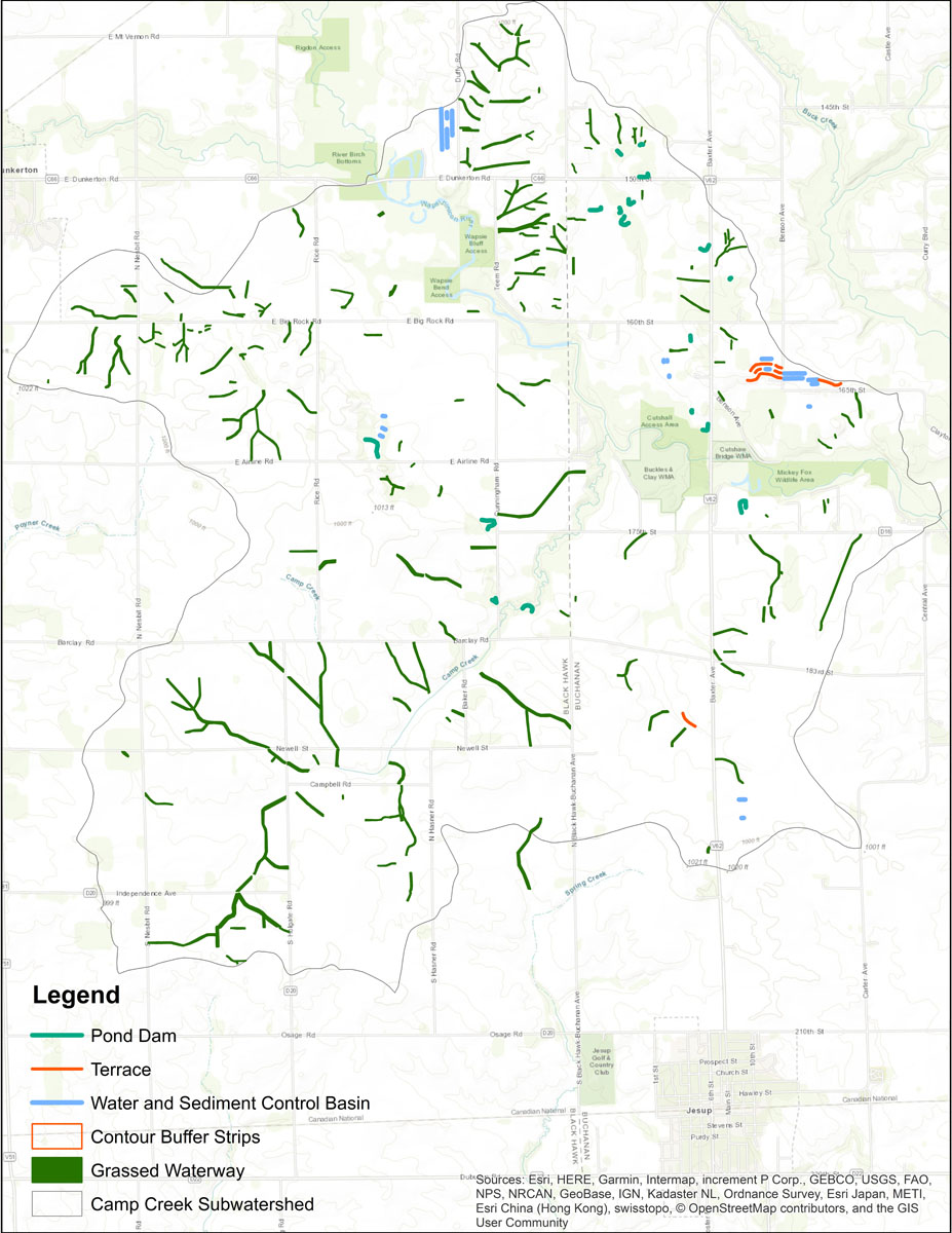 Wapsipinicon River Map