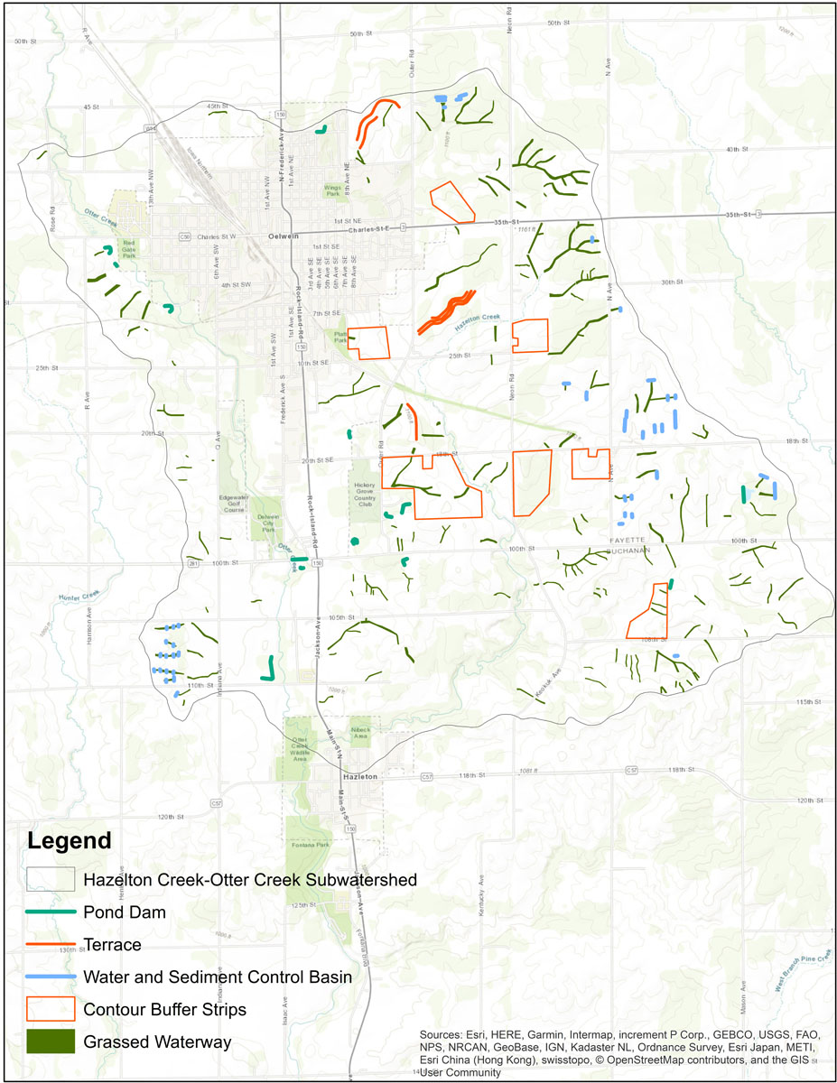 Hazleton CreekOtter Creek Upper Wapsi River Watershed