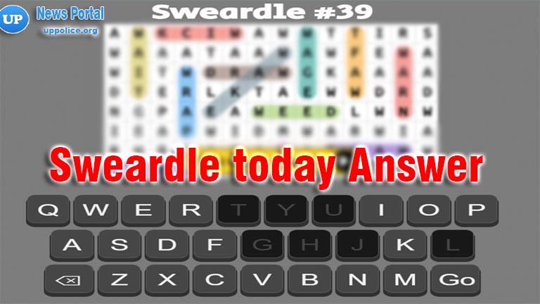 sweardle word today Answer (August 2022) All 4 letter words puzzle