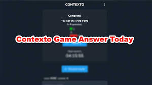 Contexto Game Answer Today (June 2025) All words puzzle Hints