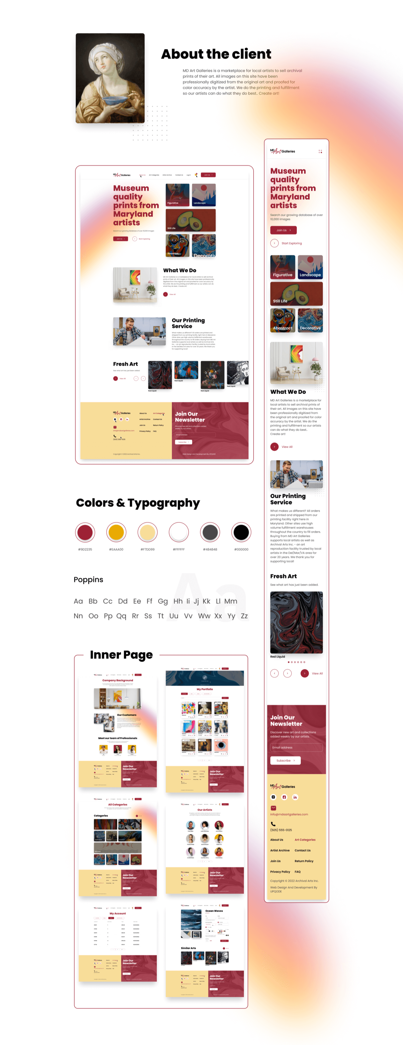 Archival Arts  Design Agency Upqode