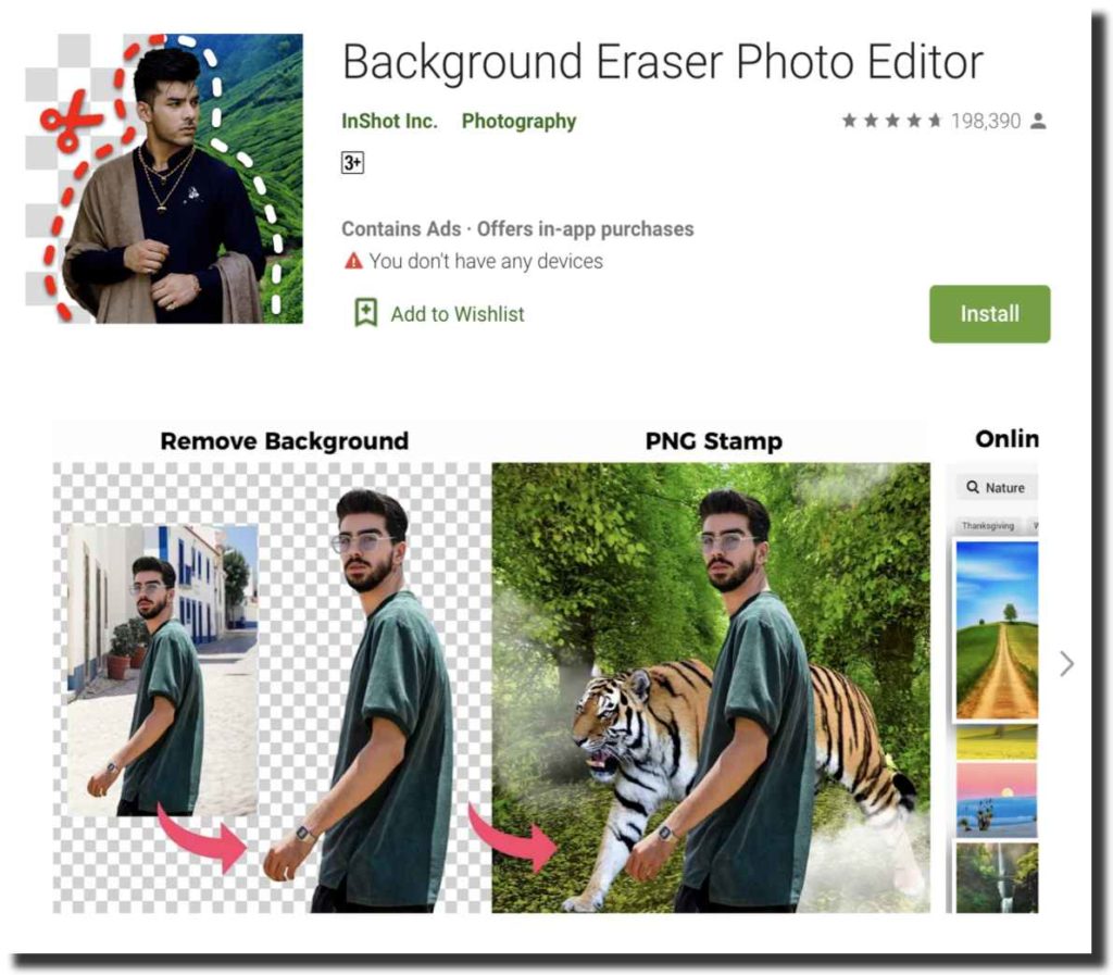 Hướng dẫn sử dụng Background eraser inshot trên ứng dụng InShot