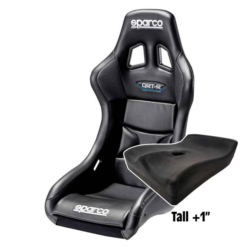 Sparco QRTR Racing Seat, Vinyl Seat Cover, Tall Seat Pad UPR Racing