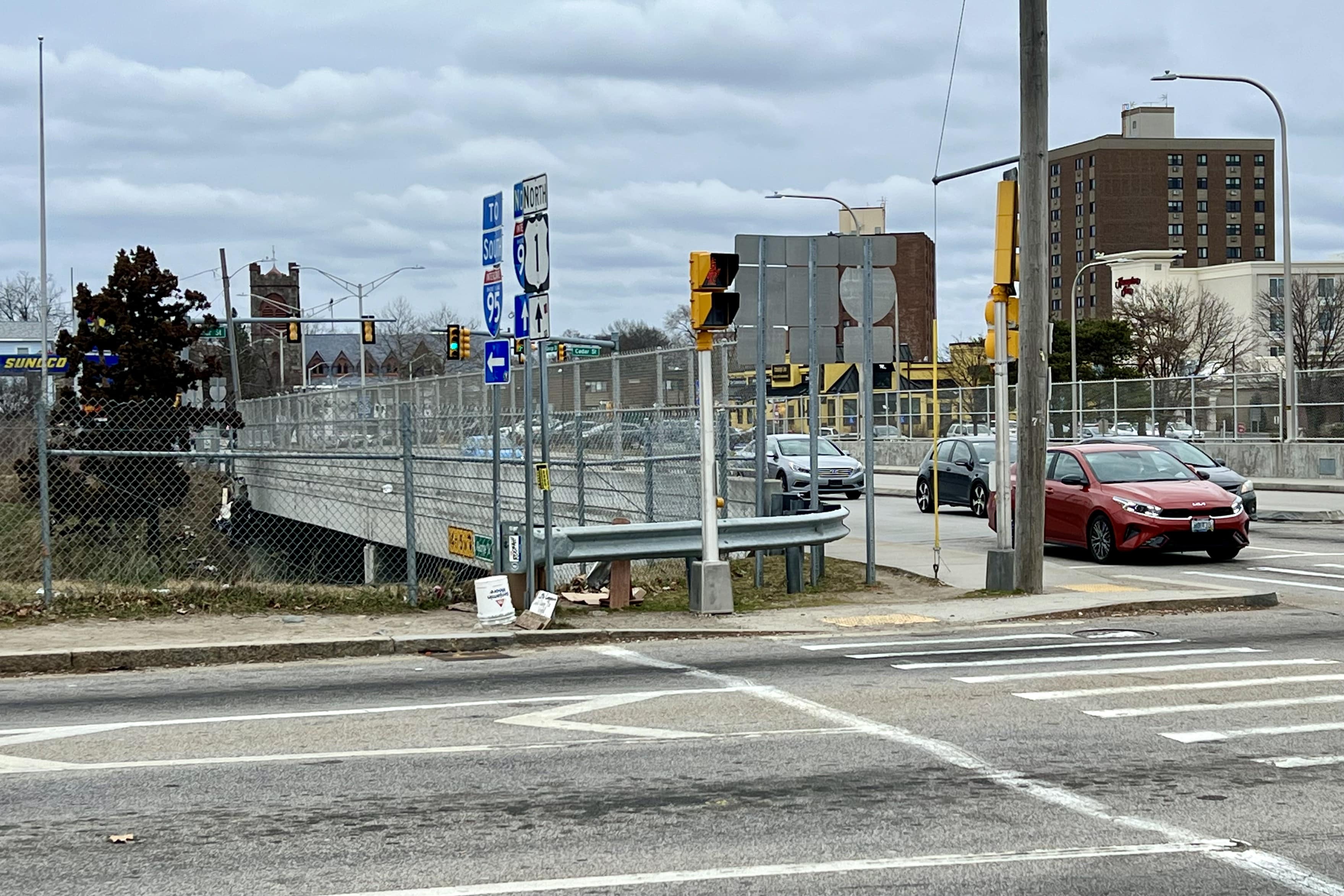 Unhoused People Living Underneath Route 95 Overpass in Pawtucket Face