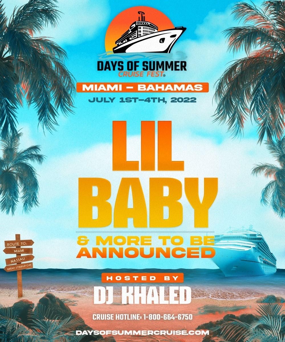 Lil Baby Will Headline The 2022 'Days Of Summer' Cruise Fest