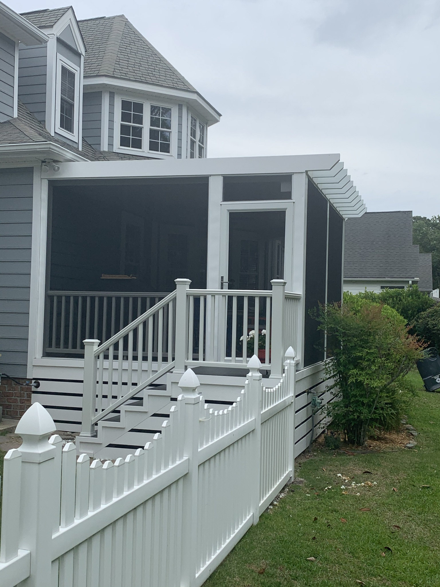 Enclosed Pergola UpSide Deck Ceiling