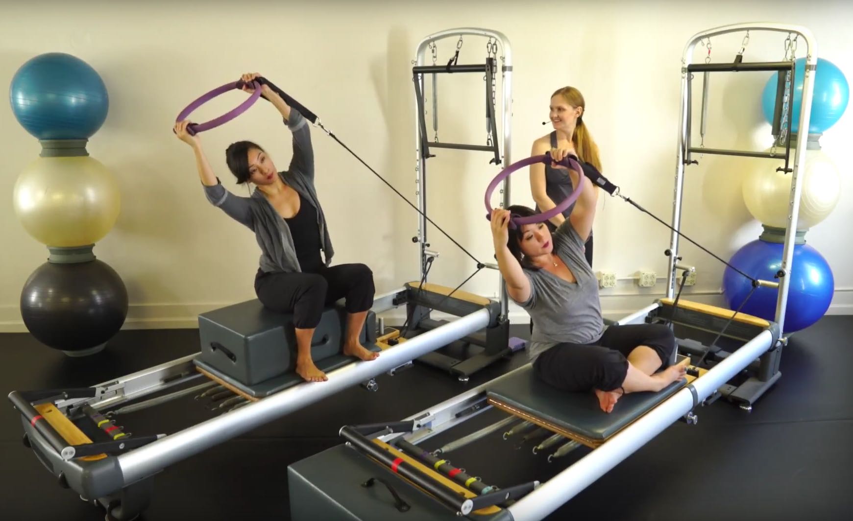 Halos on Reformer_UpsideDown Pilates_Pilates Hawaii_Pilates Honolulu