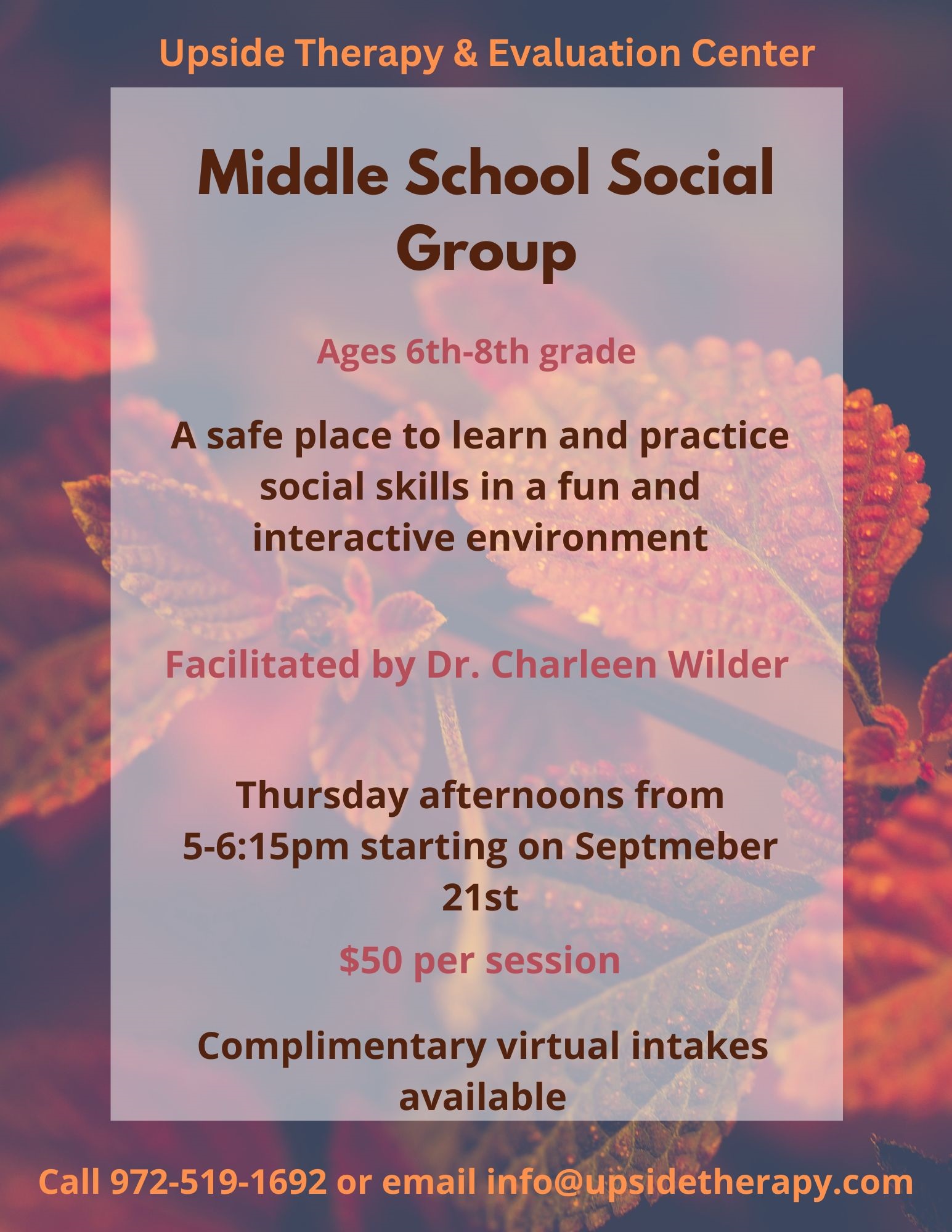 Group Therapy and Offered Upside Therapy