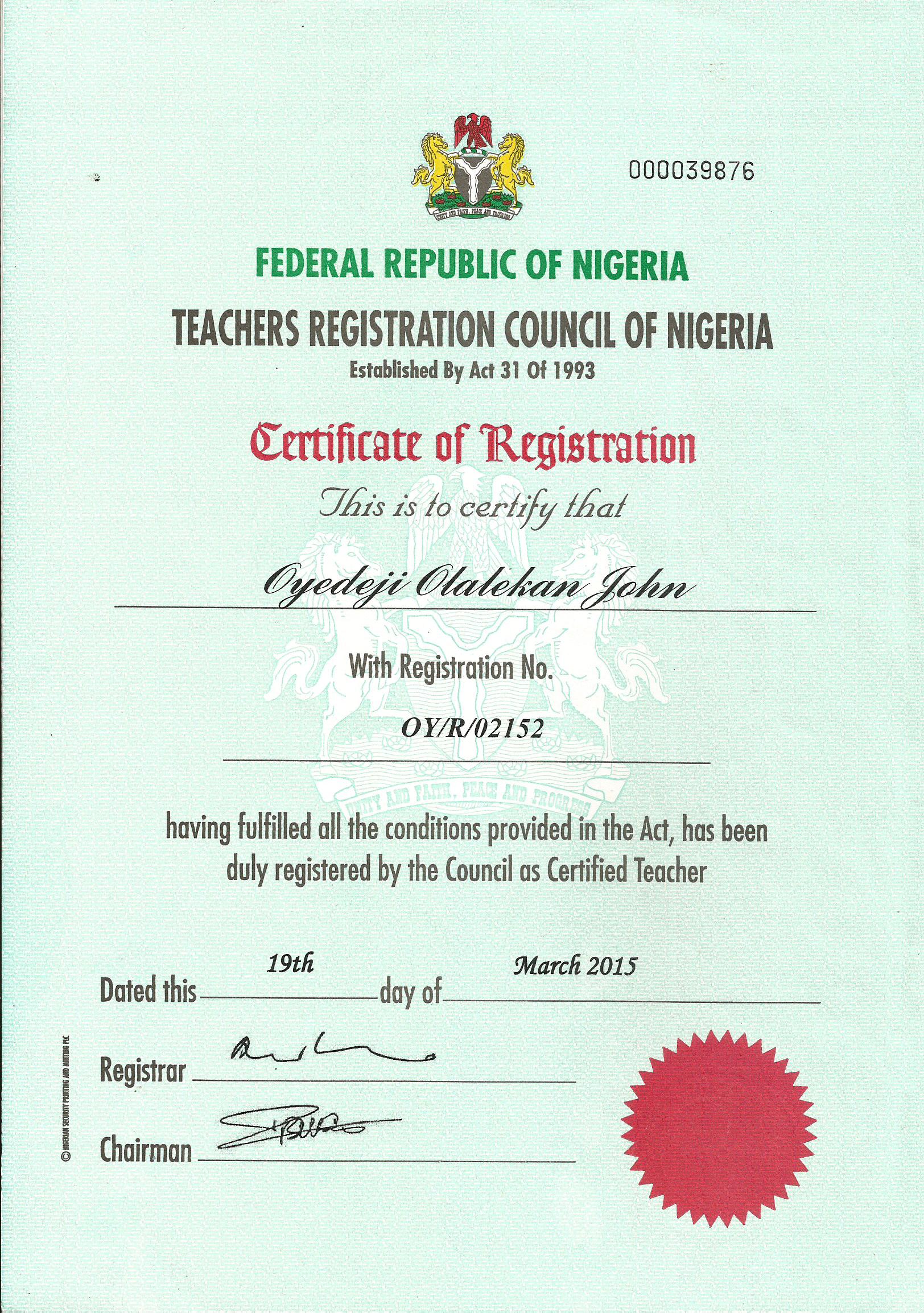 Tutor Olalekan Oyedeji id3385 Guidance and Counselling, Speech therapist, Sign Language