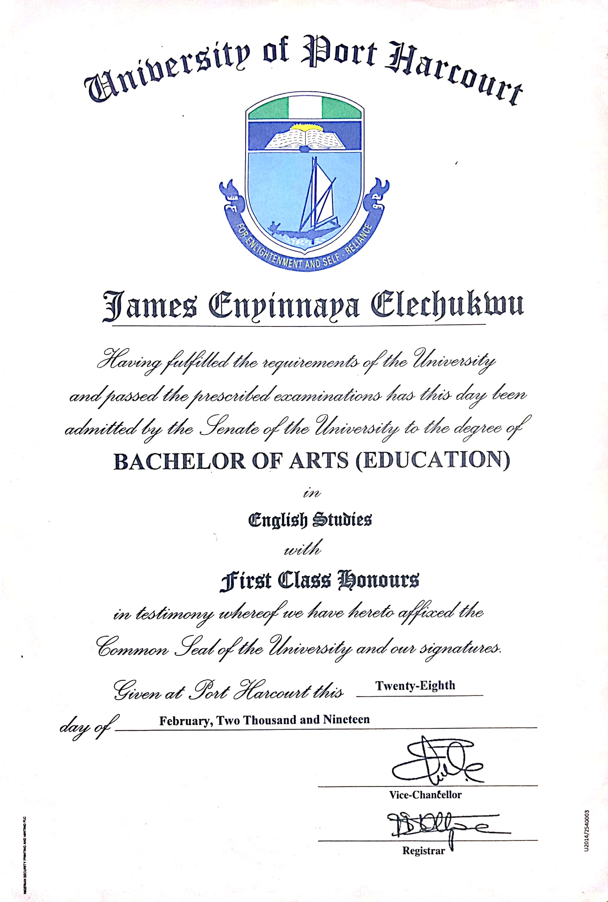 Tutor James Elechukwu id17825 English, Sign Language UpSkillsTutor