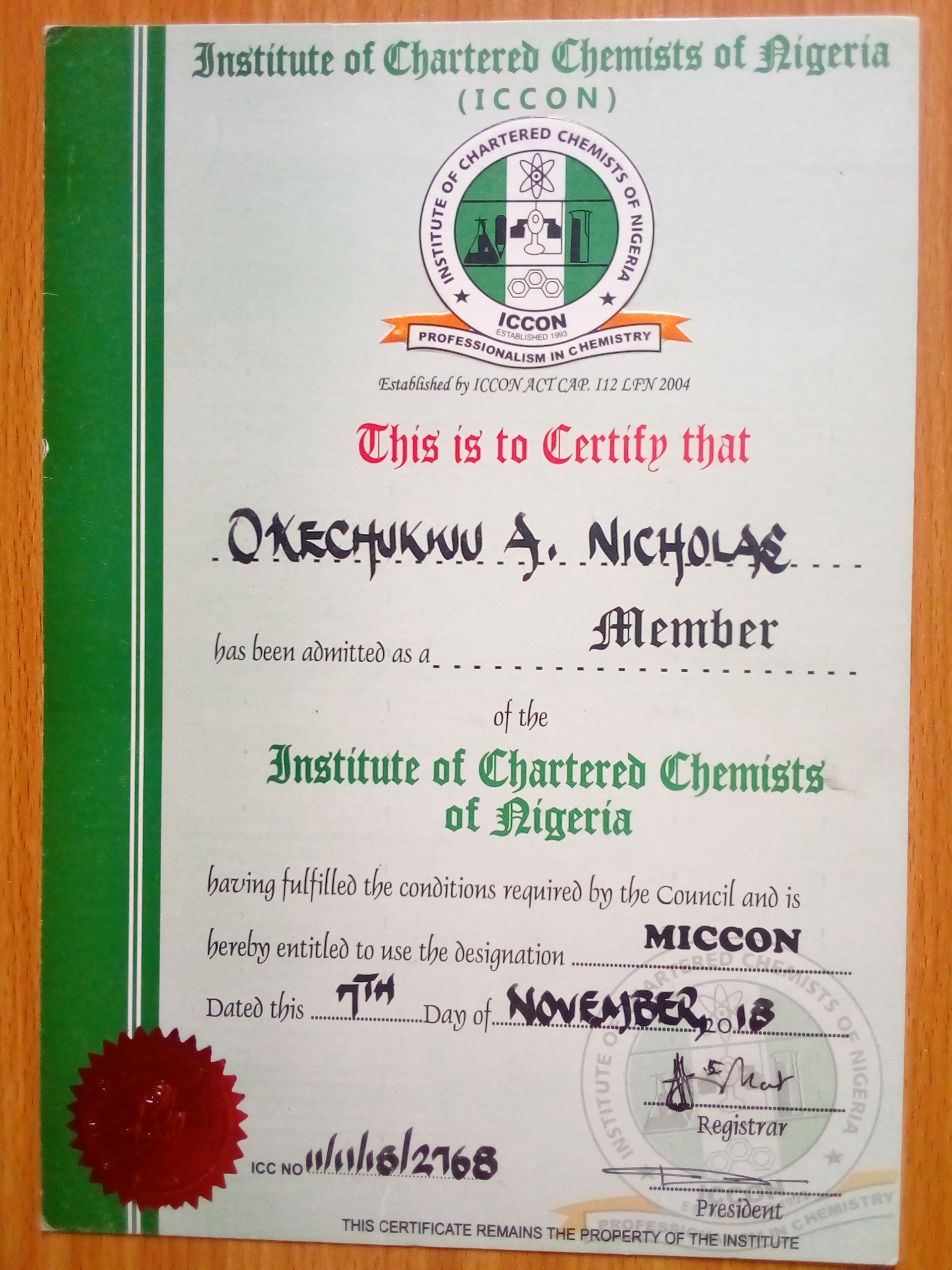 Tutor NICHOLAS O. id20134 Mathematics, Sciences, Chemistry