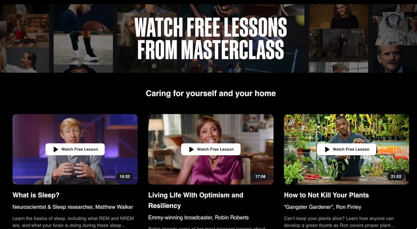 MasterClass Pricing in 2024 Membership, Trials, Offers & Prices