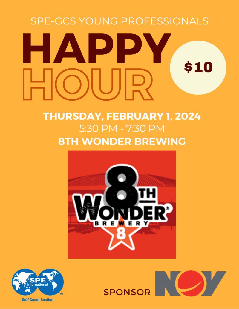 SPE GCS Young Professionals February 1, 2024 Networking Event Houston