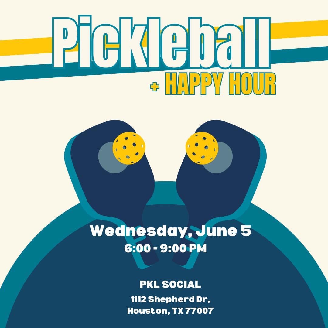 Register Now for the YPE Houston Pickleball and Happy Hour June 5, 2024