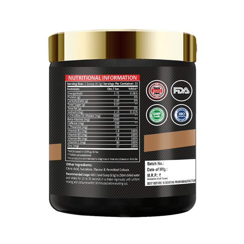 Focus 101 Preworkout uptimenutrition