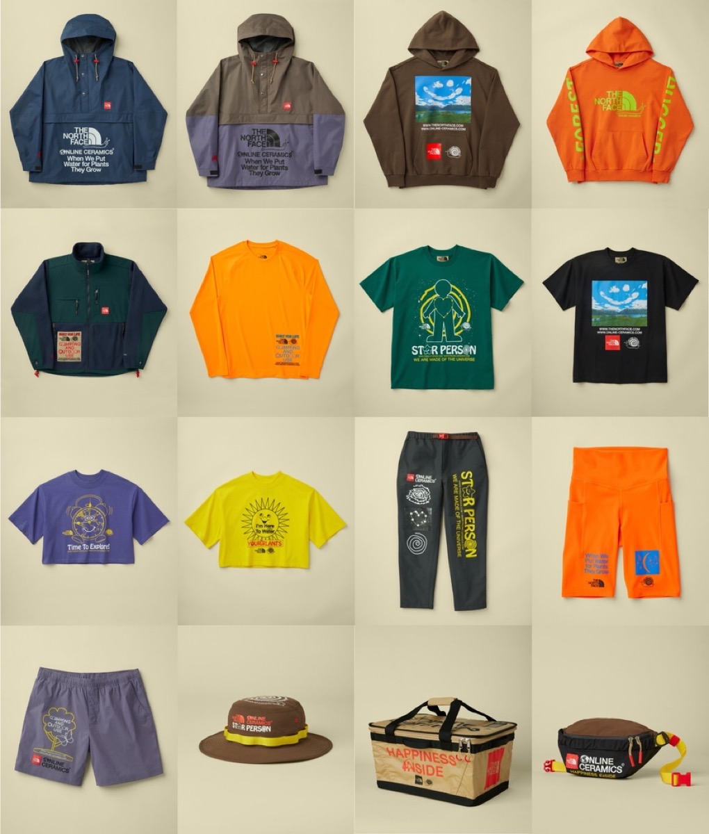 The North Face × Online Ceramics コラボコレクション第2弾が6月23日より発売予定 UP TO DATE