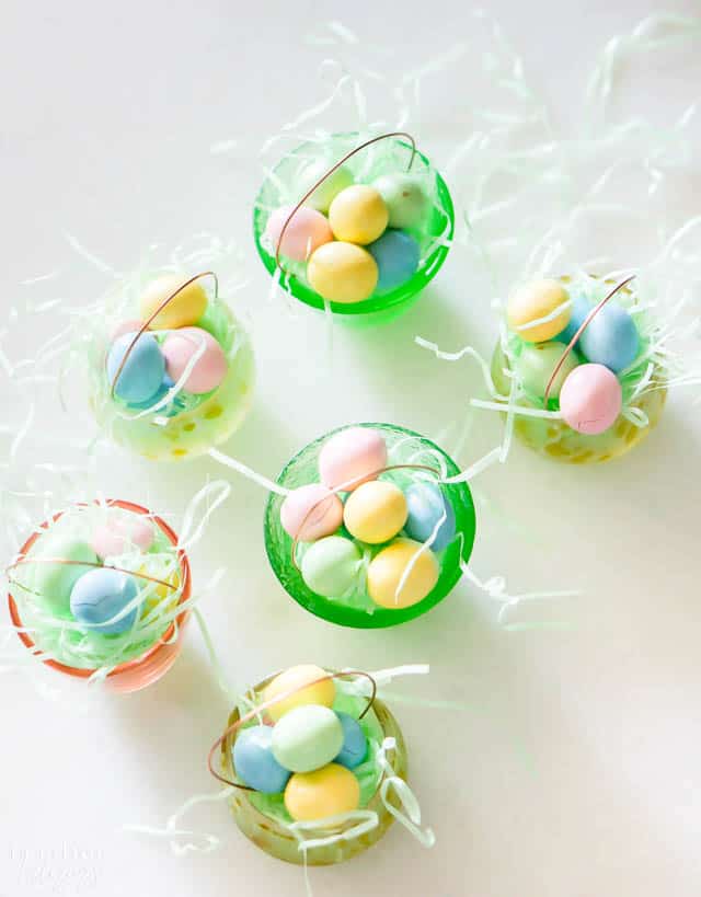 How to Make Mini Easter Baskets with Dishes