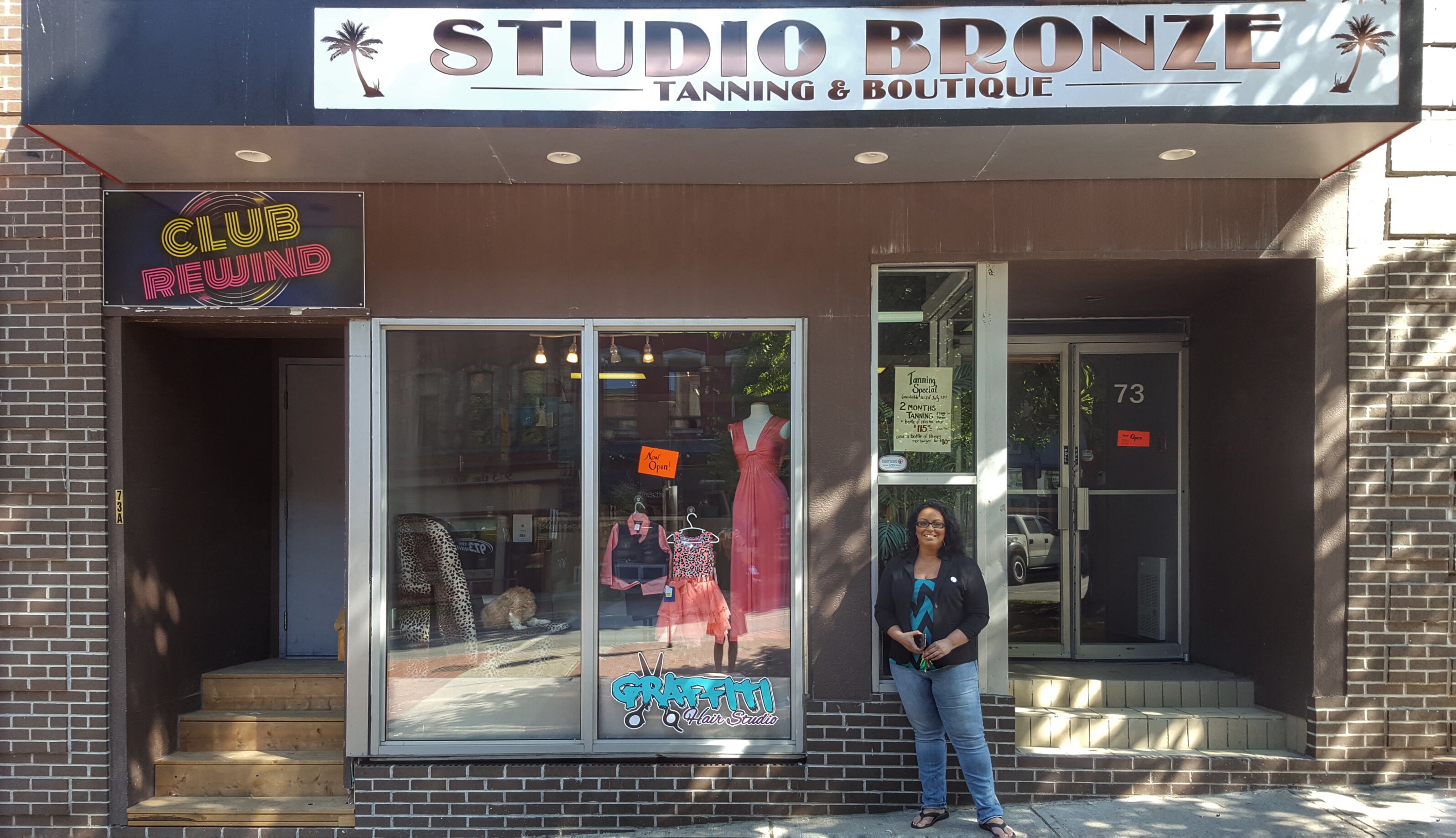 Studio Bronze Tanning and Boutique and Graffiti Hair Studio Open on