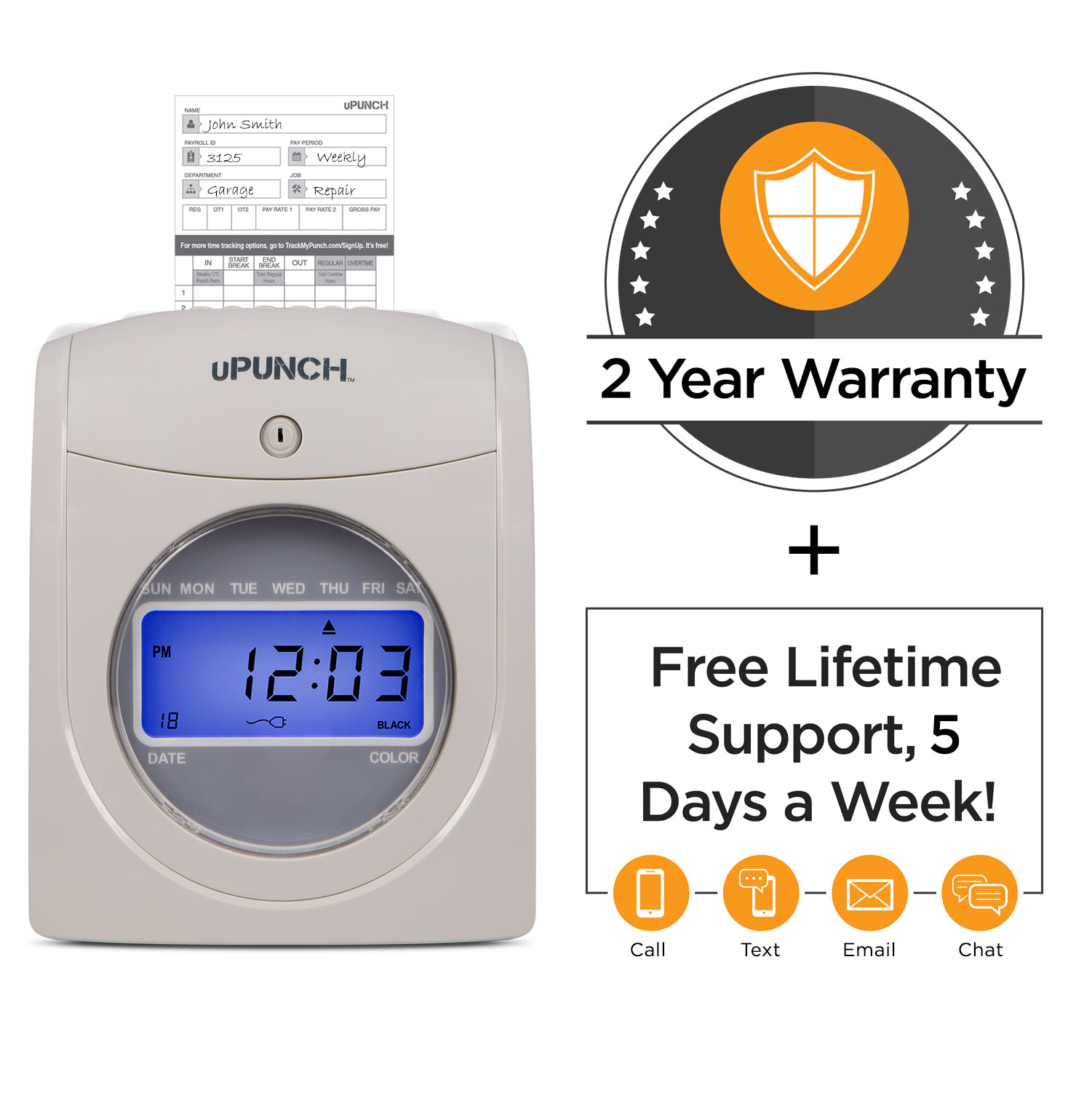 HN4000 Calculating Time Clock uPunch