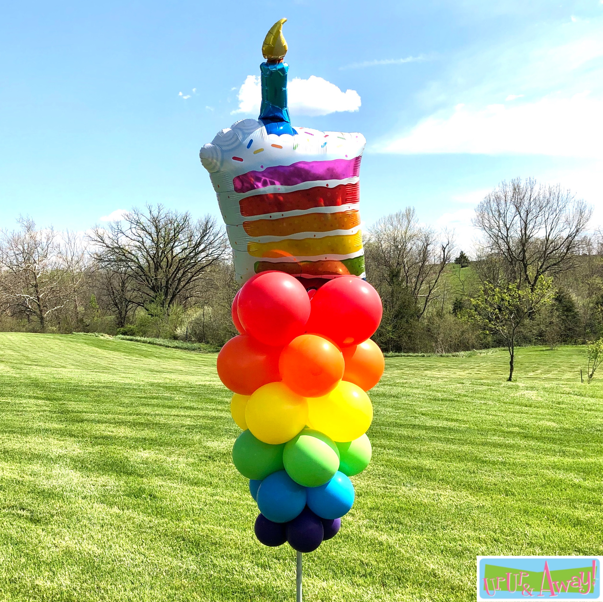 Outdoor Yard Art Birthday Balloons Up Up and Away!® Balloons