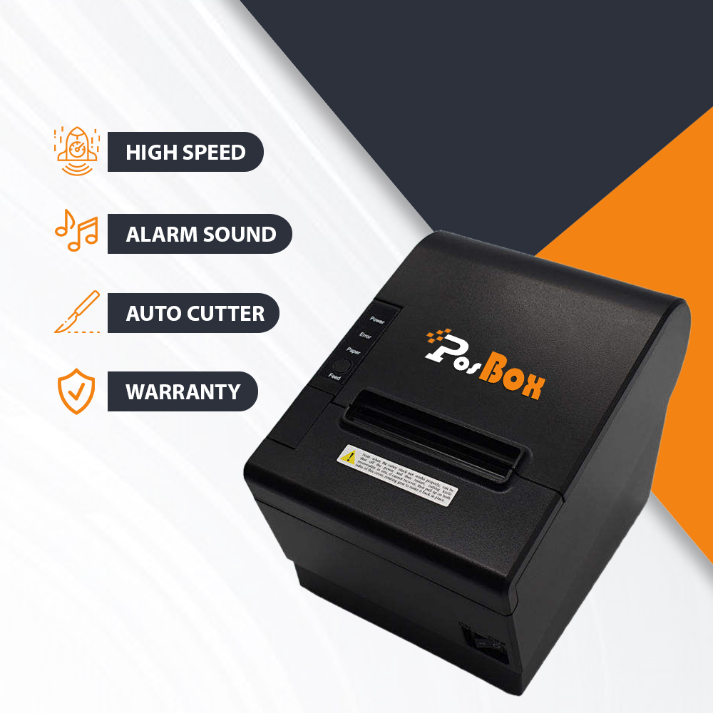 80mm 3 inch POS High Speed Desktop Thermal Printer with Auto Cutter