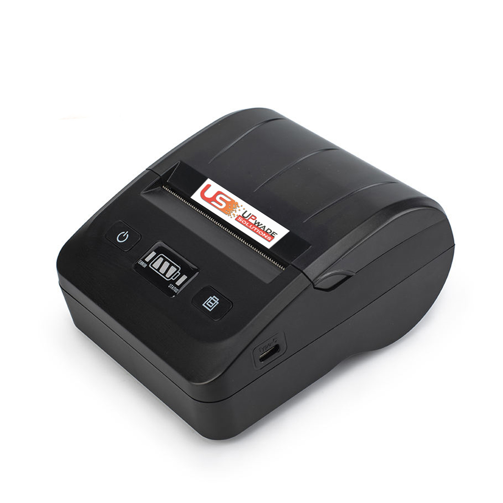 3 inch portable Label + Receipt thermal printer with 2600mah Battery