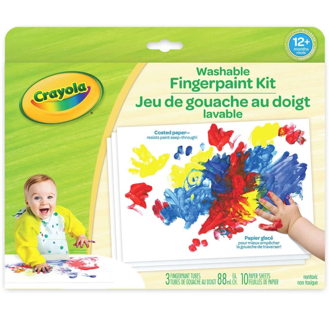 Crayola Washable Fingerpaint Kit (12+ months) Upwards Art Studio